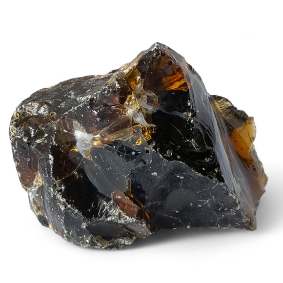 Rootbeer Translucent Art Glass Cullet Slag Glass #4XL81 - Picture 3 of 5